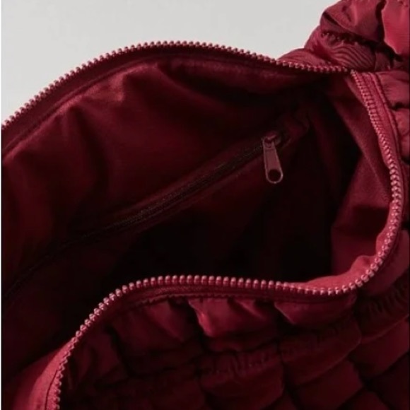 Free People Quilted Carryall in MULBERRY - Picture 2 of 6